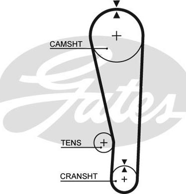 Gates 5268 - Ремінь ГРМ autocars.com.ua