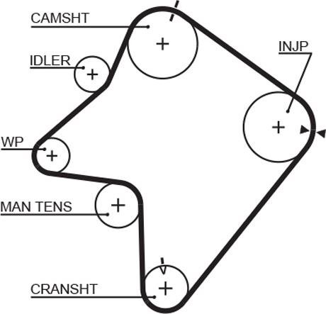 GATES 5354XS - Ремінь ГРМ autocars.com.ua
