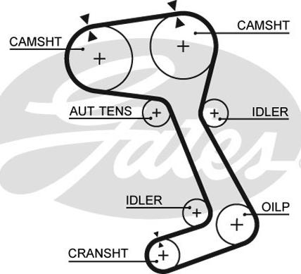 Gates 5364XS - Ремінь ГРМ autocars.com.ua
