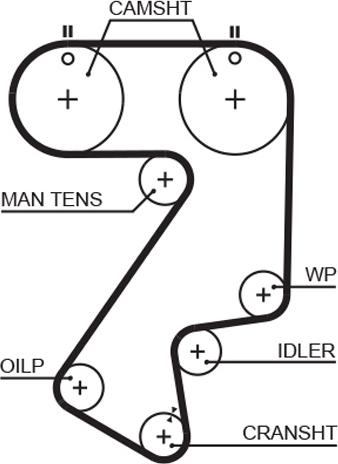 GATES 5404XS - Ремінь ГРМ autocars.com.ua