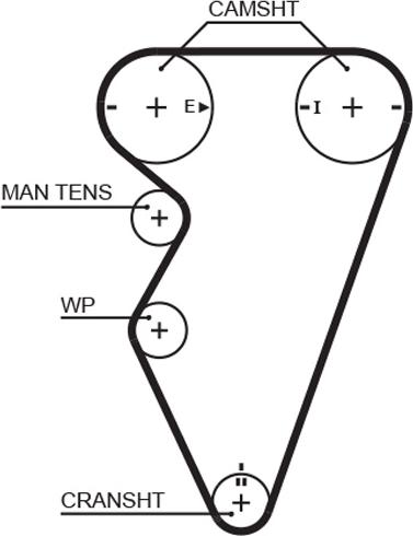 GATES 5416XS - Ремінь ГРМ autocars.com.ua