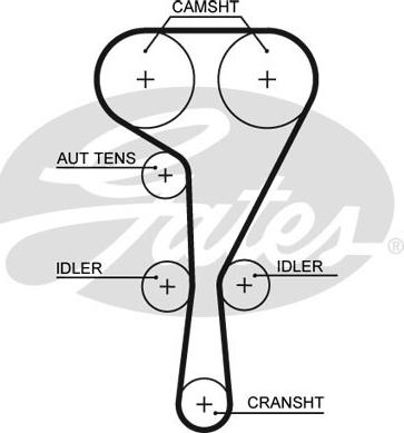 Gates 5551XS - Ремінь ГРМ autocars.com.ua