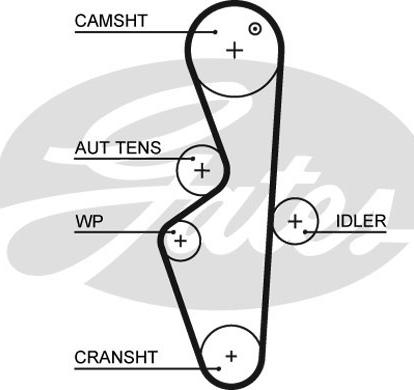 Gates 5617XS - Ремінь ГРМ autocars.com.ua