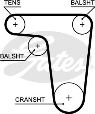 Gates 5618XS - Ремінь ГРМ autocars.com.ua