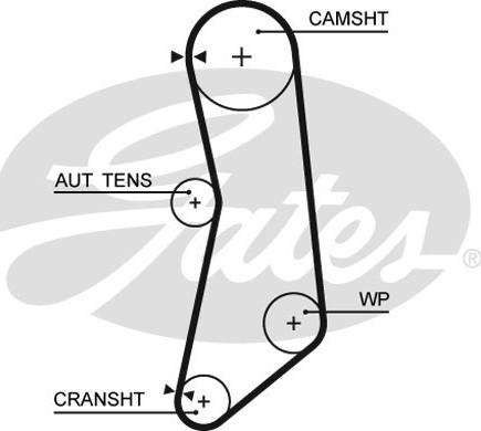 Gates K015626XS - Комплект ремня ГРМ avtokuzovplus.com.ua