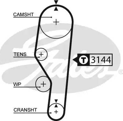 Gates 5635XS - Зубчатый ремень ГРМ avtokuzovplus.com.ua