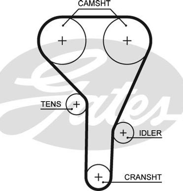 Gates 5638XS - Ремінь ГРМ autocars.com.ua