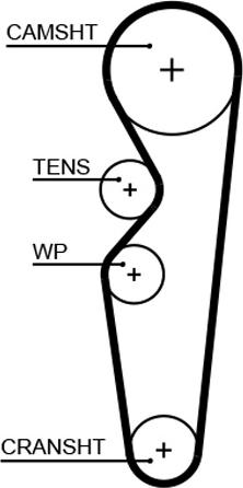 GATES 5665XS - Ремінь ГРМ autocars.com.ua