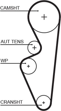 GATES 5670XS - Ремінь ГРМ autocars.com.ua