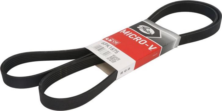 GATES 6PK1875 - Поликлиновой ремінь autocars.com.ua