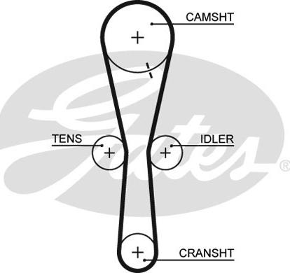 Gates K015465XS - Комплект ременя ГРМ autocars.com.ua