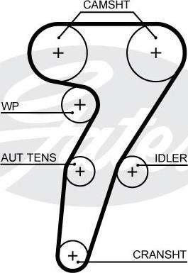 Gates K015653XS - Комплект ремня ГРМ autodnr.net