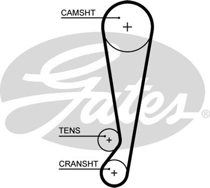 Gates K015664XS - Комплект ременя ГРМ autocars.com.ua