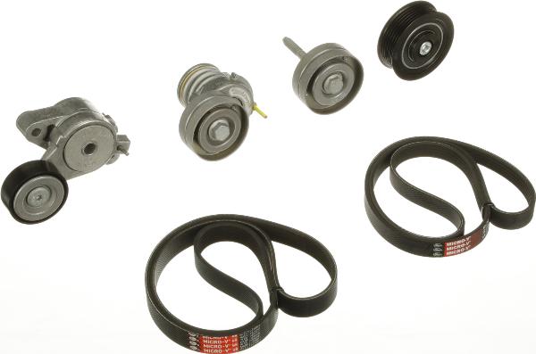 GATES K046PK1600 - Поликлиновий ремінний комплект autocars.com.ua