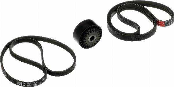 GATES K053PK738 - Поликлиновий ремінний комплект autocars.com.ua