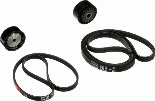 GATES K063PK738 - Поликлиновий ремінний комплект autocars.com.ua