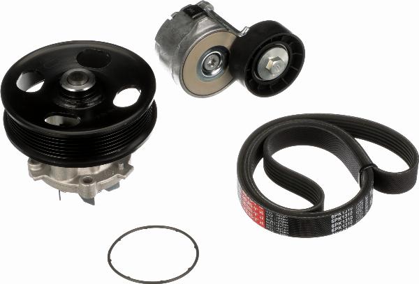 GATES KP16PK1310 - Водяний насос + комплект струмкових ременів autocars.com.ua