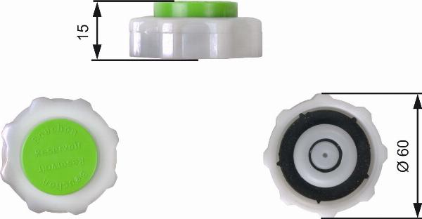 GATES RC209 - Кришка, резервуар охолоджуючої рідини autocars.com.ua