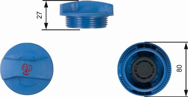 GATES RC211 - Кришка, резервуар охолоджуючої рідини autocars.com.ua