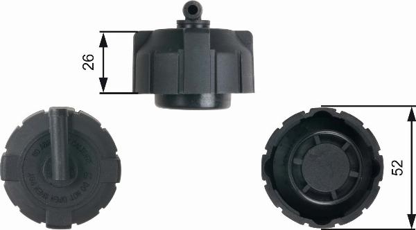 GATES RC213 - Кришка, резервуар охолоджуючої рідини autocars.com.ua