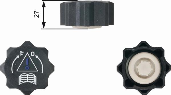 GATES RC218 - Кришка, резервуар охолоджуючої рідини autocars.com.ua