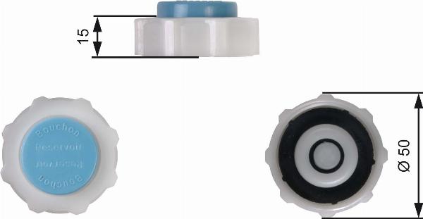 GATES RC221 - Кришка, резервуар охолоджуючої рідини autocars.com.ua