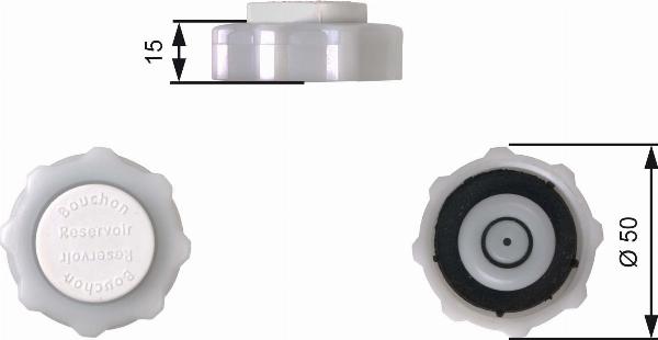 GATES RC226 - Кришка, резервуар охолоджуючої рідини autocars.com.ua