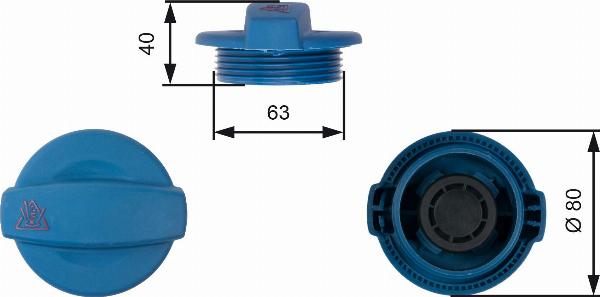 GATES RC237 - Кришка, резервуар охолоджуючої рідини autocars.com.ua