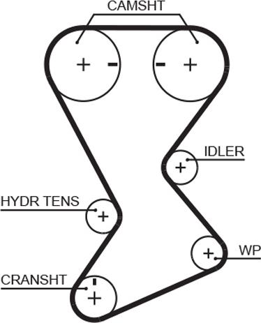 GATES T246 - Ремінь ГРМ autocars.com.ua