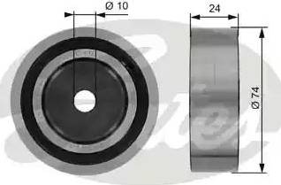 Gates T36009 - Паразитний / провідний ролик, поліклиновий ремінь autocars.com.ua