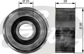 Gates T36015 - Паразитний / провідний ролик, поліклиновий ремінь autocars.com.ua
