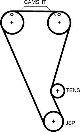 GATES T363HOB - Ремінь ГРМ autocars.com.ua