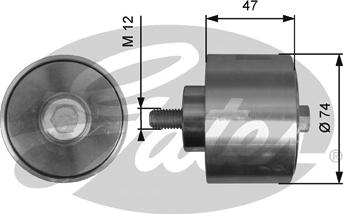 Gates T36637 - Паразитний / провідний ролик, поліклиновий ремінь autocars.com.ua