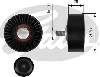 Gates T36756 - Паразитний / провідний ролик, поліклиновий ремінь autocars.com.ua