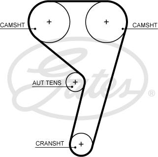 Gates T367HOB - Ремінь ГРМ autocars.com.ua