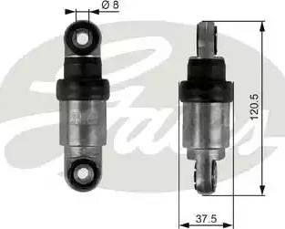 Gates T38219 - Амортизатор, поліклиновий ремінь autocars.com.ua