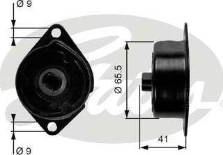 Gates T39091 - Натяжитель, поликлиновый ремень autodnr.net