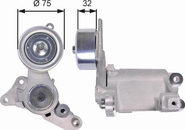 GATES T39135 - Паразитний / провідний ролик, поліклиновий ремінь autocars.com.ua