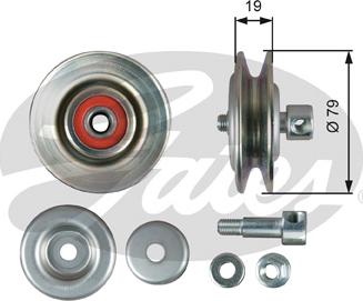 Gates T39363 - Натяжна ролик, клиновий ремінь autocars.com.ua