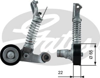 Gates T39373 - Натяжитель, поликлиновый ремень autodnr.net