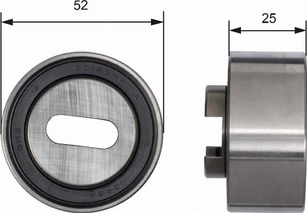 GATES T41030 - Натяжна ролик, ремінь ГРМ autocars.com.ua