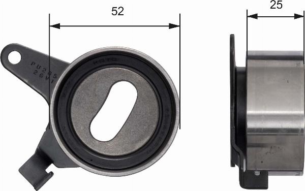 GATES T41031 - Натяжна ролик, ремінь ГРМ autocars.com.ua