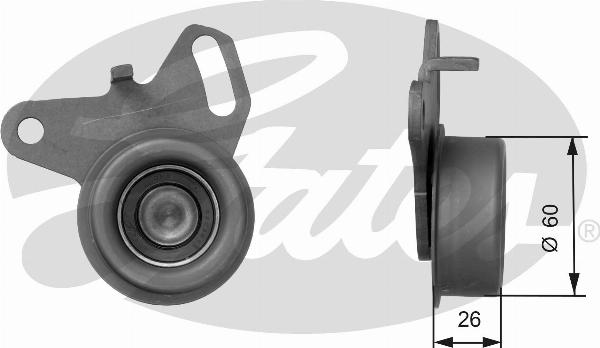 GATES T41043 - Натягувач, зубчастий ремінь autocars.com.ua