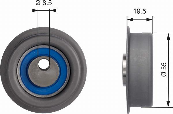 GATES T41047 - Натяжна ролик, ремінь ГРМ autocars.com.ua