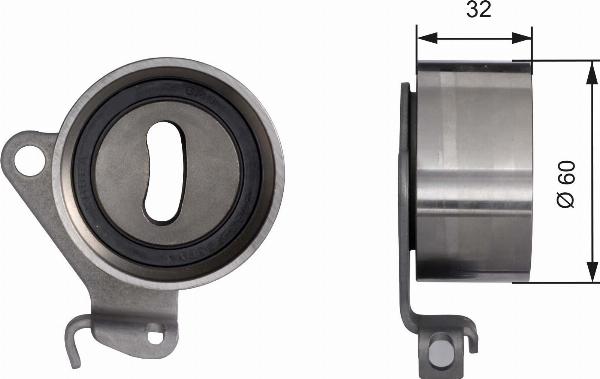 GATES T41048 - Натягувач, зубчастий ремінь autocars.com.ua