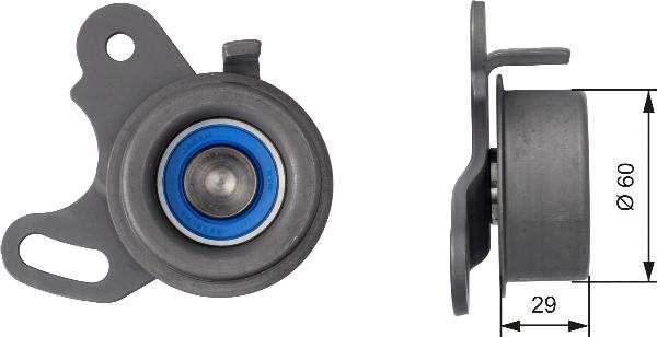 GATES T41051 - Натяжна ролик, ремінь ГРМ autocars.com.ua