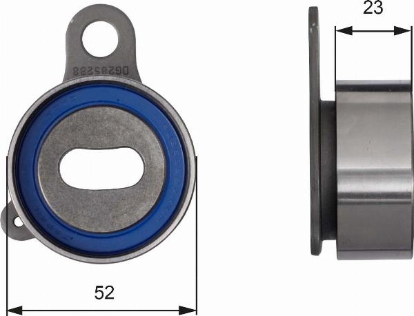 GATES T41066 - Натягувач, зубчастий ремінь autocars.com.ua