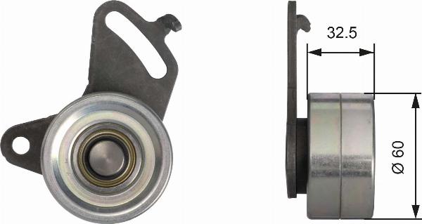 GATES T41068 - Натягувач, зубчастий ремінь autocars.com.ua