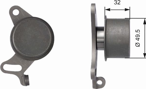 GATES T41083 - Натягувач, зубчастий ремінь autocars.com.ua