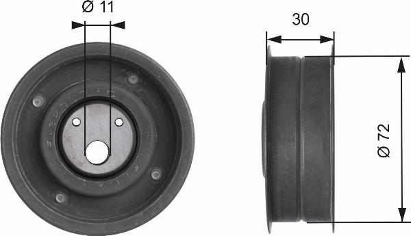 GATES T41107 - Натягувач, зубчастий ремінь autocars.com.ua